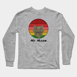 Mr Meaw Long Sleeve T-Shirt